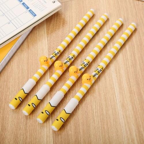 1pcs Egg Yolk Neutral Pen 0.5mm Cute Pen Student Stationery Kawaii Pens Novelty Cute Black Gel Pens Kawaii School Supplies