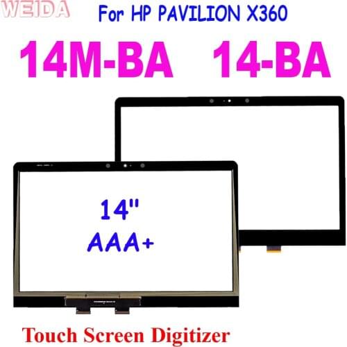 14" Touch For HP PAVILION X360 14M-BA 14-BA Series Touch Screen Digitizer Glass Panel for HP 14-BA Touch Screen Replacement