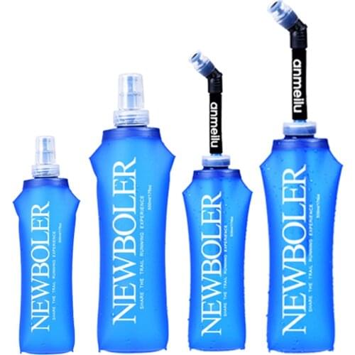 Folding Collapsible Water Bottle 250ml 500ml Soft Flask TPU Free For Running Hydration Pack Waist Bag Vest SD09 SD10