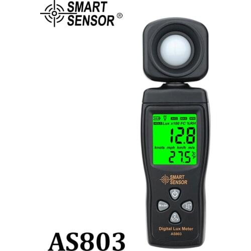 Smart Sensor AS803 Digital photography Mini spectrometer actinomete Lux Meter light meter Luminance tester 1-200,000 Lux tools
