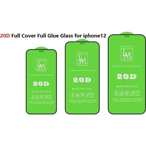 Wholesale Glass For iphone12 Pro max 12 mini Full coverage glass for XR/iphone7 7Plus/se 2020/6s/6plus,100pcs Free shipping