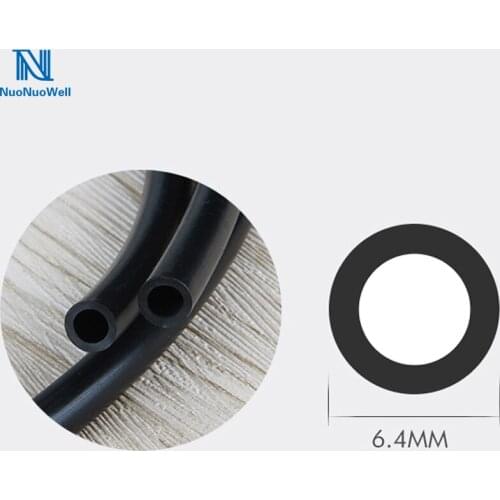 NuoNuoWell 1/4'' Black Air Line Water Tube For Aquariun Oxygen Pump & Rainforest Fish /Reptile Tank Sprinkler System