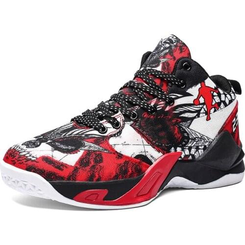 New Unisex High-top Breathable Basketball Shoes Mens Cushioning Light Basketball Sneakers Kids Sports Women Athletic Trainers