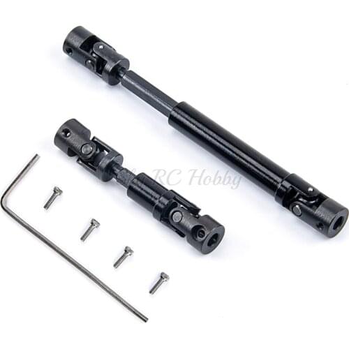 1 Pair Metal Drive Shaft CVD Joint Axle for Axial SCX24 90081 1/24 1:24 RC Car Model Upgrade Parts Accessories