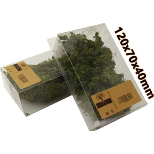 1pcs / 2pcs DIY Simulation Tree Bush Combat Vehicles Camouflage Cover Sand Table Miniature Vegetation Model - Dark Green