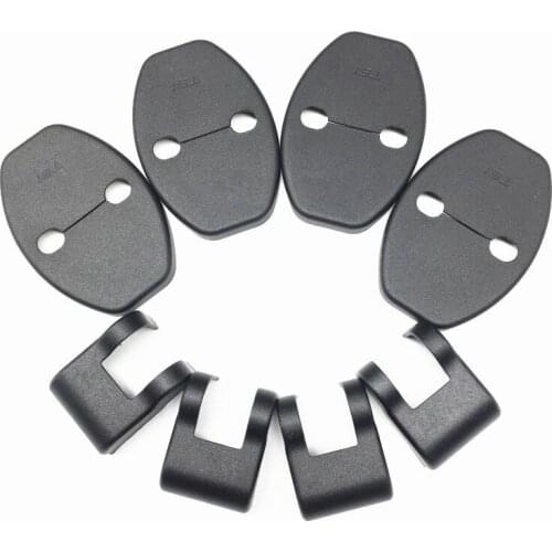 4Pcs Car Door Lock Protector Cover+4Pcs Door Check Arm Protection Cover For Audi A8L A4L A4 A5 A6L A6 A7 S5 Q3 Q5 TT TTS