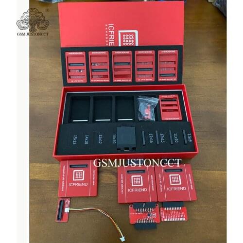 MOORC ICFRIEND AK-BGA eMMC 11in1 Adapter with Z3X Easy Jtag Plus UFI Box Medusa Pro Box