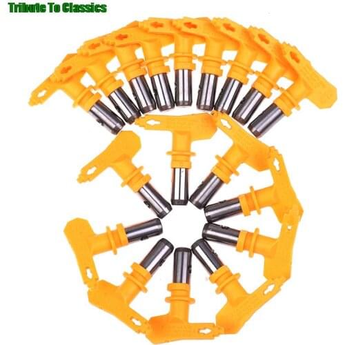 Yellow Series 5 Airbrush Nozzle For Painting Airless Paint Spray G Un Tip Powder Coating Portable Paint Sprayer Auto Repair Tool