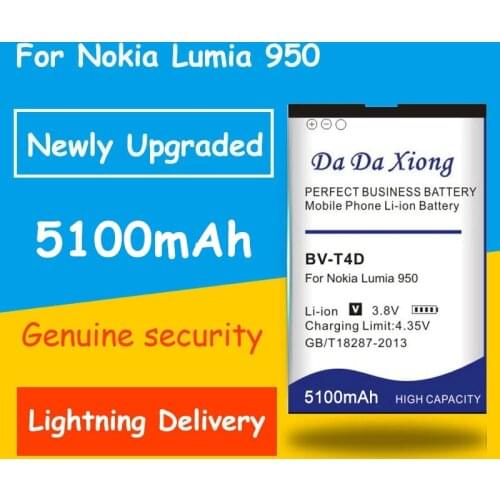 4800mAh BV-T4D BVT4D Li-ion Phone Battery for Nokia Microsoft Lumia 950 XL CityMan Lumia 940 XL RM-1118 BVT4D Phone Chargers