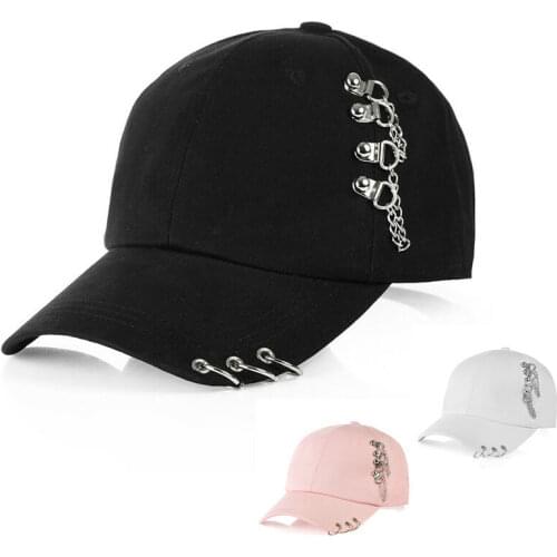 Baseball Cap With Rings Snapback Trucker Hat Dad Hat Women Men Sun Cap