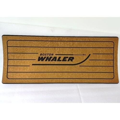 Boat Helm Station Pad EVA Brown Teak with Boston Whaler Logo 406mmx991mmx13mm 16" x 39" x 1/2"