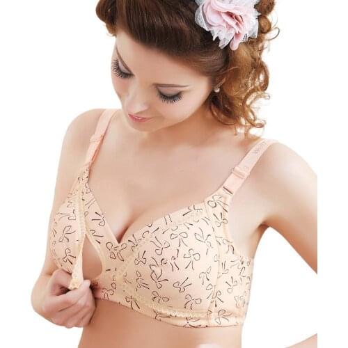 Maternity Nursing Bra Cotton Push Up Breast Feeding Bra for Pregnant Women Pregnancy Intimate Lactation Lingerie Underwear