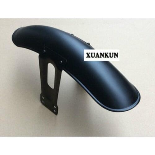 CG125 Motorcycle Retrofit Fender Short Before And After Mud Board