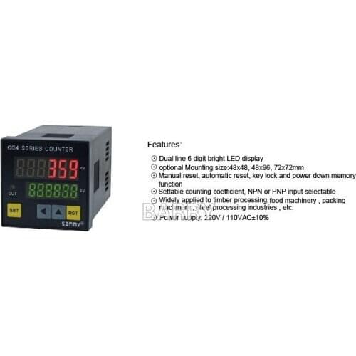 Digital Counter CG4 48*48mm Electric Digital Counter CG4-RB60