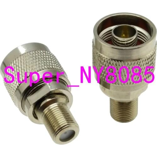 10pcs N male plug to F TV female jack RF coaxial adapter connector 50ohm