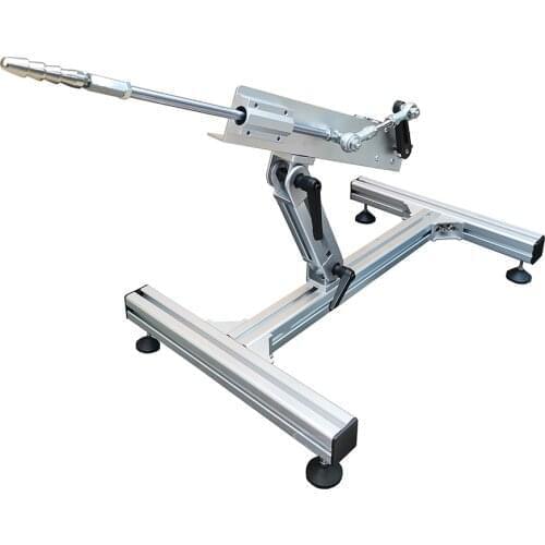 DC 12V/24V DIY Reciprocating Linear Motor + Aluminium Alloy Stand+Adjustable Power Adapter+ End Connector for Linearly Motor