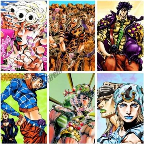 Wall Art Canvas Painting Jojos Bizarre Adventure Posters and Prints Anime Nordic Room Decoration Pictures for Living Home Decor