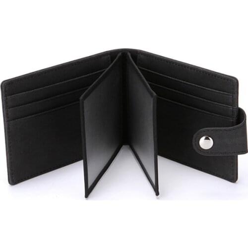 2021 New Anti-scanning Creative Mens Wallet Korean Style Buckle Mens Wallet Multi-function Card Case Wallet Wallet