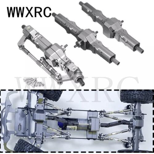 Upgrade Metal Front/Rear Bridge Axle Set For WPL D12 C14/C24 JJRC B14/B24 RC Truck RC Car Parts