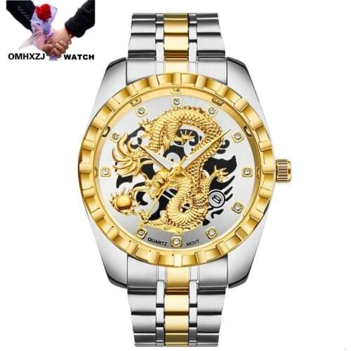 OMHXZJ Mens Gold Watch