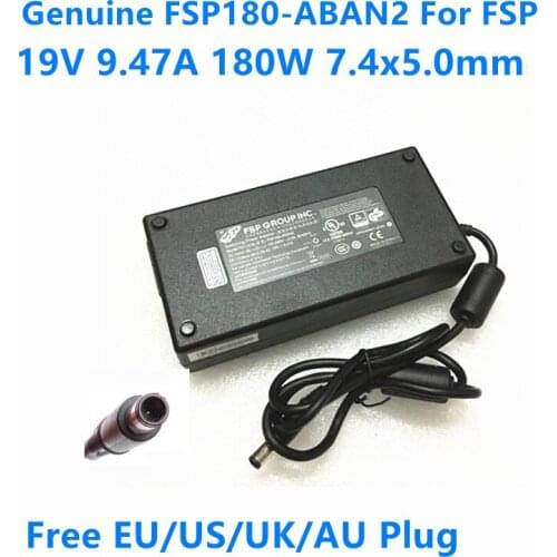 Genuine FSP 19V 9.47A 180W 7.4x5.0mm FSP180-ABAN2 FSP180-ABAN1 Power Supply AC Adapter For 180W Laptop Switching Power Charger