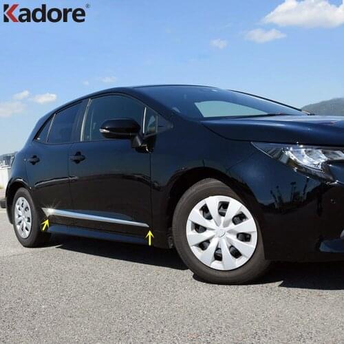Side Door Body Trim For Toyota Corolla 2019 2020 Hatchback ABS Chrome Door Molding Strip Cover Trim Car Styling Accessories