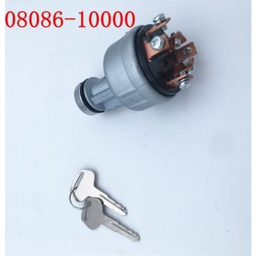 Ignition switch 08086-10000 for Komatsu excavator PC60/120/200/210/240/250/300-5-6-7 switch