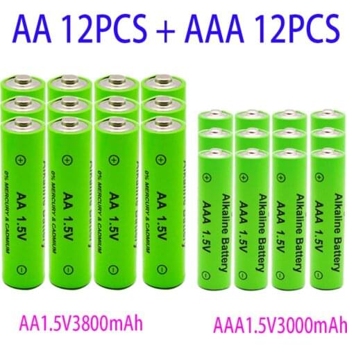 1.5V 3800MAh And 3000MAhAA/AAA Rechargeable Alkaline Batteries, For Electronic Equipment For Flashlight MP3 Backup Battery