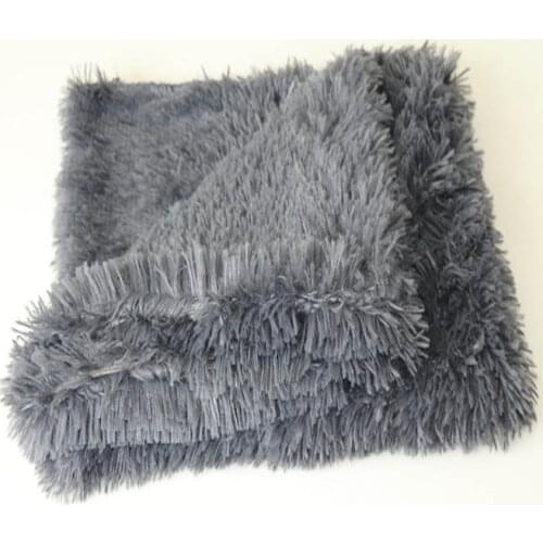 Pets Animal Sleeper Covering Fluffy Long Plush Cats Puppy Blanket Dogs Mattress Shaggy Bed