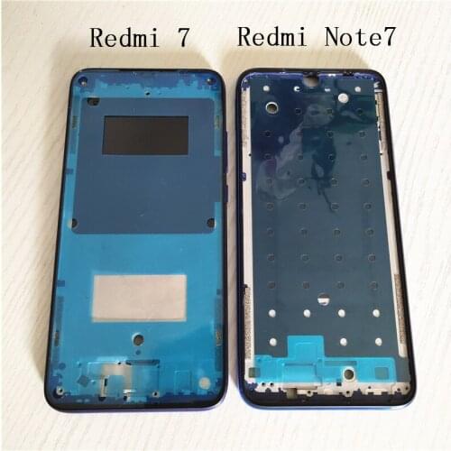 For Xiaomi Redmi Note 7 Note7 Pro / Redmi 7 Middle Frame Plate Housing Board LCD Support Mid Faceplate Bezel + Side Button