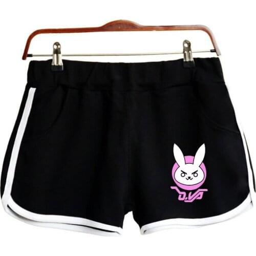 WAMNI 3D Harajuku Man Woman Loose Cool Summer Soft Fashion Rabbit pattern Small fresh Elastic Shorts