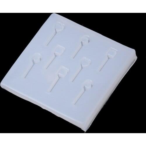 Silicone Epoxy Resin Molds Craft DIY Eyes Screw Pins Mold For Earrings Jewelry