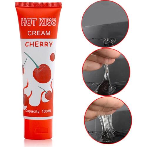 Sex Lubricant 100ml Lubricants Water-Based Cherry Sex Oil Vaginal And Anal Gel Adults Sex Edible Product Oral Sex Homosexual