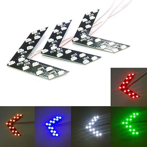 2pcs /set 14SMD LED Arrow Panel For Car Rearview Mirror Indicator Turn Signal Light Car LED Rearview Mirror Light