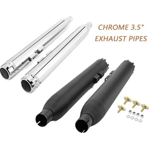 Motorcycle Accessories Chrome 3.5" Slip-On Mufflers Exhaust, Exhaust Pipes,For 1995-2016 Harley Davidson Touring