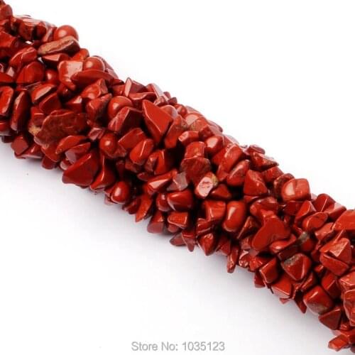 High Quality 5-8mm Natural Color Red Jaspers Stone Chip Shape Necklace Bracelet Jewelry DIY Gems Loose Beads 34 Inch w3173