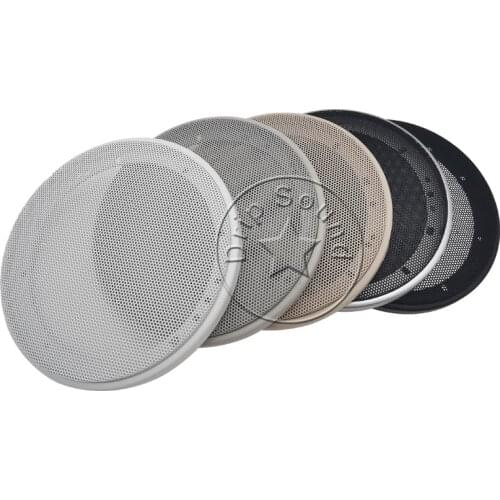 For 6.5" inch Audio Speaker Conversion Net Cover Subwoofer Decorative Circle Metal Mesh Grille 183mm #Black/White/Beige/Gray