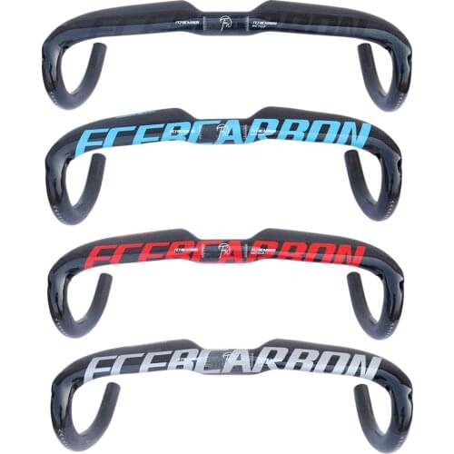 100% original FCFB FW carbon handlebar blue black red sliver 4 holes Internal road handlebar Small obstruction steering-wheel