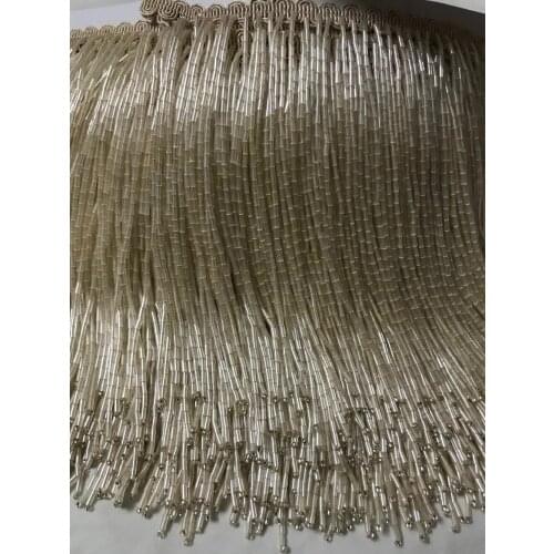 15cm high class ZH-5627 beaded Fringe Ribbon Trim Fringe Tassel Lace Trim for party dress decoration