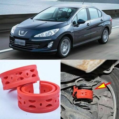2pcs Rear Air Suspension Shock Bumper Spring Coil Cushion Buffer For Peugeot 408