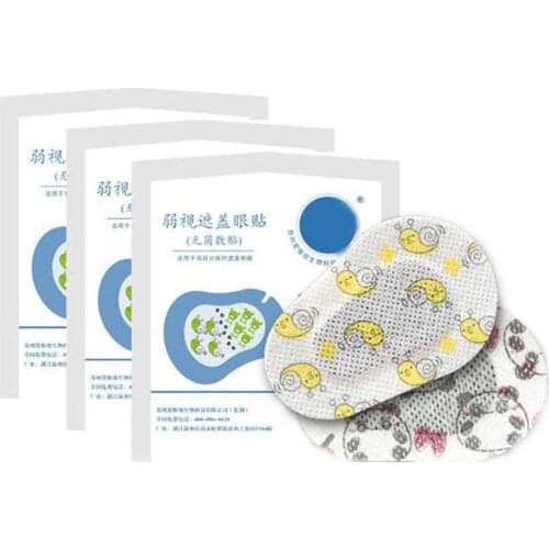 20Pcs Disposable Adhesive Kids Eye Patch Glasses Amblyopia Training Orthoptic Corrected Eyeshade Occlusion Eye Patch