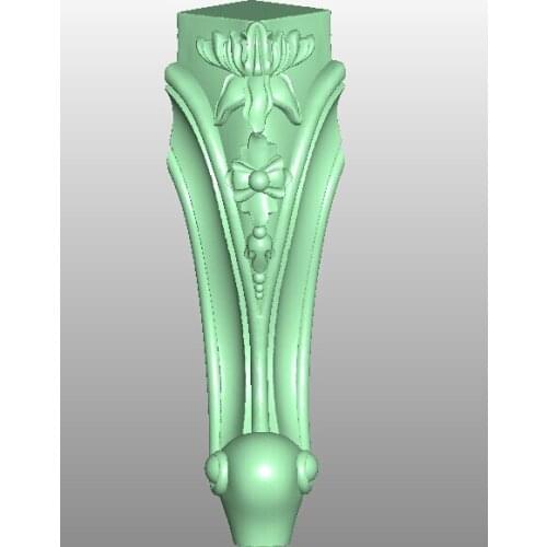 3D model STL format file for cnc router engraving furniture sofa cabinet chair leg pattern Artcam 593