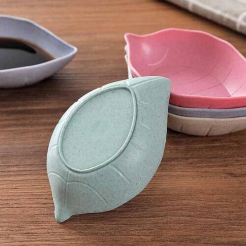 4Pcs Dip Bowls Mini Lightweight Small Wheat Straw Dipping Dishes for Household Party Supplies Dip Bowl Sauce Dish Tableware