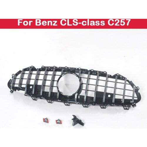 Car styling Middle grille for Mercedes-Benz CLS class C257 2019+ ABS plastic front grill GT vertical bar
