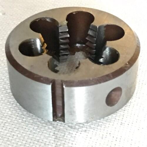 Free shipping of 1PC metric thin pitch manual die M19*1.0-2.5mm round thread die for processing steel aluminum copper workpiece