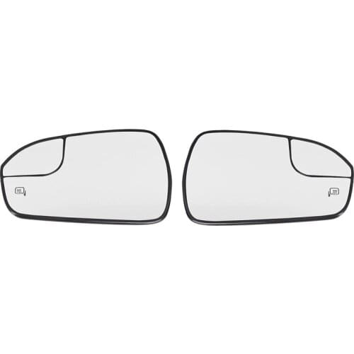 Rearview Side Door Mirror Glass Power Heated for 2013-2020 Ford Fusion W/Rear Holder
