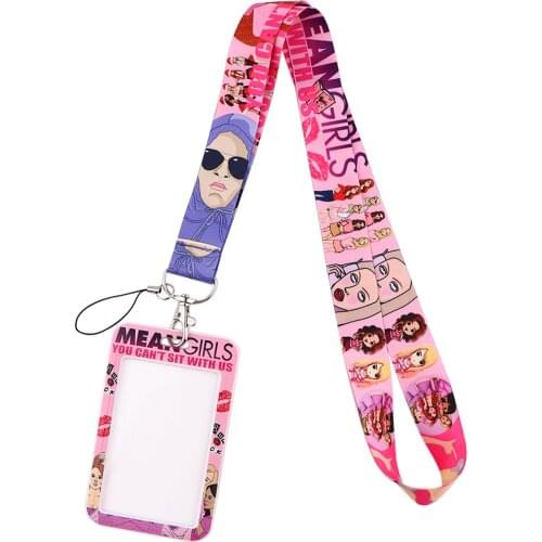 DZ1707 She Doesn't Even Go Key lanyard Car Keychain Feminism Office ID Card Pass Gym Mobile Phone Key Ring Badge Holder Jewelry