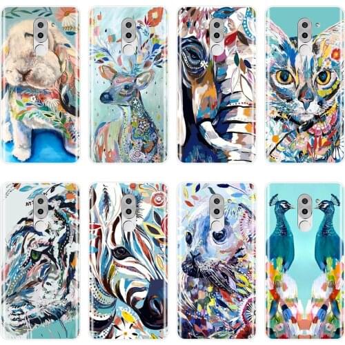 Art Rabbit Cat Elephant Phone Case For Huawei Honor 4C 5C 6C 6A Pro Soft Silicone Back Cover For Huawei Honor 6 5A 4X 5X 6X 6A