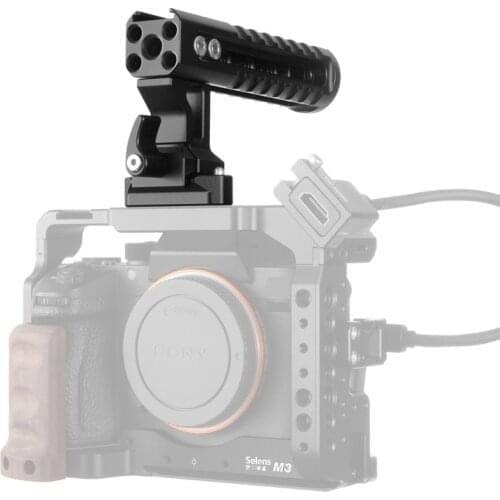 DSLR Top Camera Handle Aluminum Functional Grip Hot Cold Shoe Cheese Handle Cage Handle For A7iii A73 Cage