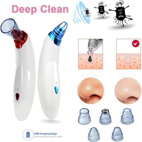 Electric Blackhead Remover Facial Clenser Pore Deep Cleaner Vacuum Suction Diamond Acne Pimple Removal Beauty Tool Skin Care